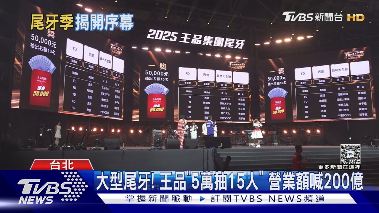 大型尾牙! 王品「5萬抽15人」 營業額喊200億