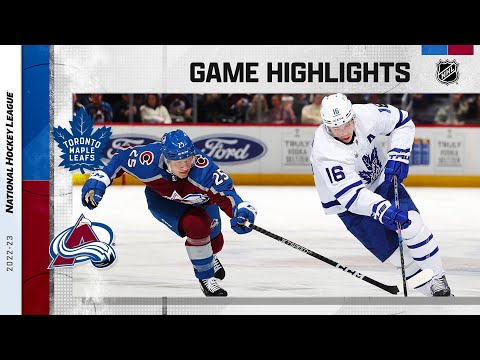 Maple Leafs @ Avalanche 12/31 | NHL Highlights 2022