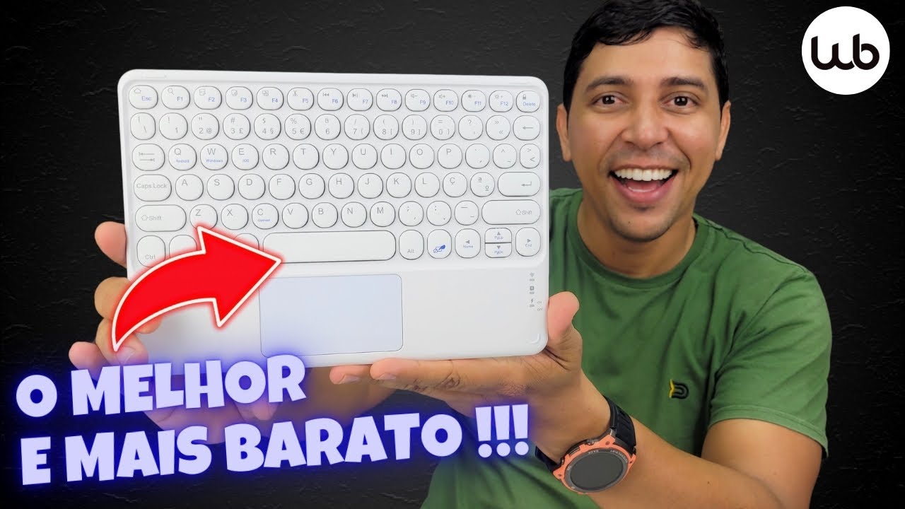 Comprei um Teclado Bluetooth com Touchpad MUITO BARATO para o meu Tablet!