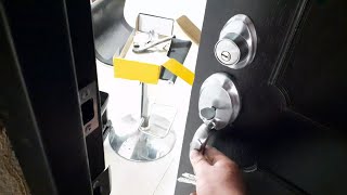 instalación de cerradura yale multipunto entrada principal