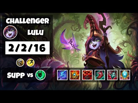 Lulu vs Thresh KOREAN Challenger SUPPORT (2/2/16) - v11.13