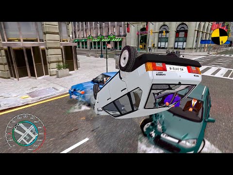GTA 4 Crash Testing Real Car Mods Ep.355
