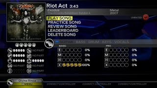 Riot Act by Exodus 100% Guitar FC !