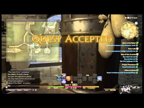 Final Fantasy XIV: A Realm Reborn - Arcanist Playthrough The Quest To Summoner Part 2: Levels 1 to 3