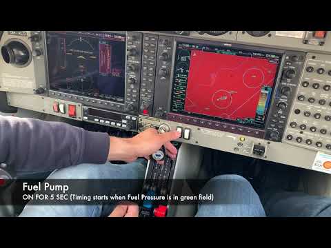 DA40-180 Cold Engine Start, Warm Engine Start