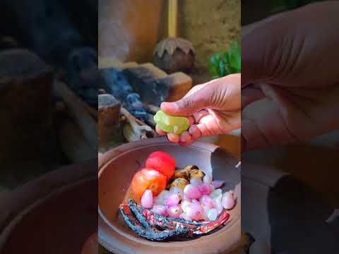 🌶️🧄🍅 Katta sambol අගුරු උඩ තියලා පුච්චලා හදන මේ ලුනු මිරිස කන්න බැරි වෙලාවට නම් ම්ම්ම්ම් 🌹...