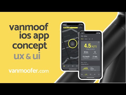 UX/UI Concept for the VanMoof App #WorkInProgress #VanMoof