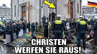 Muszlimok imádkozni próbáltak egy templom előtt… aztán EZ TÖRTÉNT!