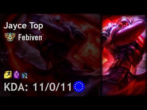 Jayce Top vs Kennen - Febiven - EUW Challenger Patch 6.18