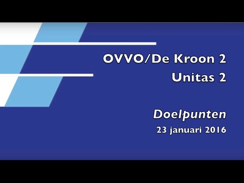 OVVO/De Kroon 2 - Unitas 2 Doelpunten