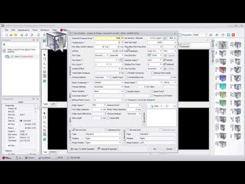 AHU Selection - (Air Handling Unit Selection) - Selecting Single Inlet Fan
