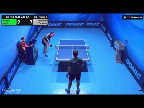 18:00 Vadym Hryban - Valentyn Yunchyk 24.07.2023 TT Euro.Cup Ukraine Star. TABLE 3