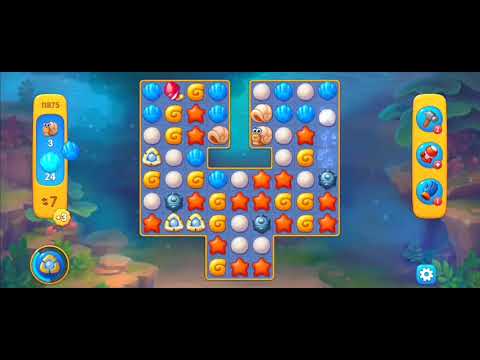 Fishdom Easy Level 11875 (with full seashell) @choraelmin