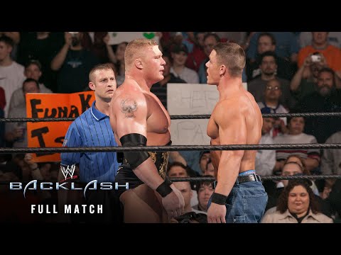 FULL MATCH: Brock Lesnar vs. John Cena | WWE Title Match: Backlash 2003