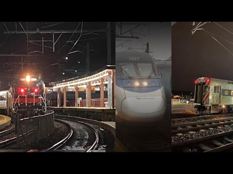 Black Friday Amtrak & SLE Action at NLC (11/26/21) With Saahcs, hirailer, and meets!
