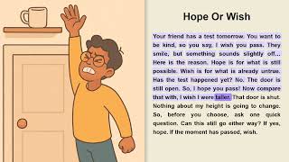 Hope Or Wish The One Question That Tells You Which To Use