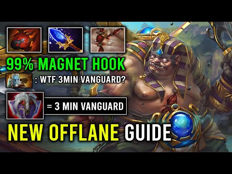 How to 100% Delete Offlane with 3Min Vanguard Pudge Unlimited HP Regen Max Heap Strength Dota 2