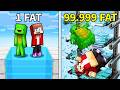 Mikey And JJ Get FATTER Every Second Maizen Minecraft