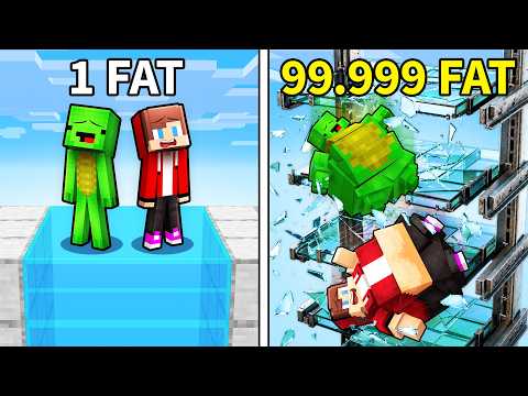 Mikey and JJ Get FATTER Every Second - Maizen Minecraft