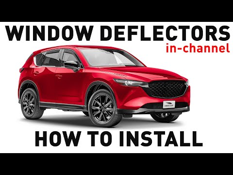 How to install Shatterproof In-Channel Window Deflectors for Mazda CX-5 2017-2025