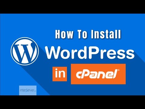 HOW TO INSTALL WORDPRESS IN INTERSERVER CPANEL - 2022