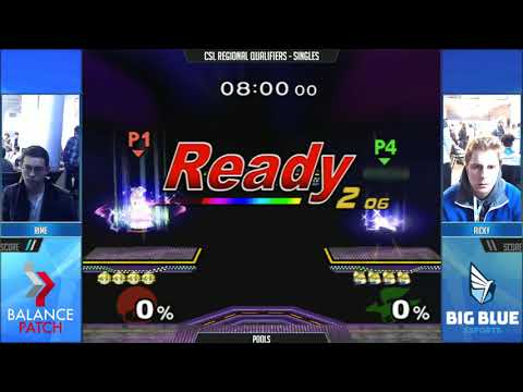 CSL NE Melee Finals 2018 - rime (Peach) vs. Ricky (Fox) - SSBM Pools