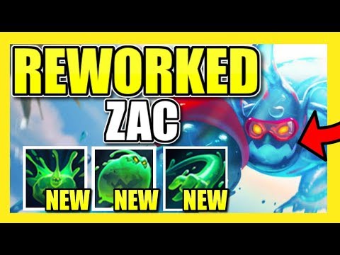 NEW ZAC REWORK IS LEGIT 100% FUN! (NEW ULTIMATE) Reworked Zac Support Gameplay - LoL