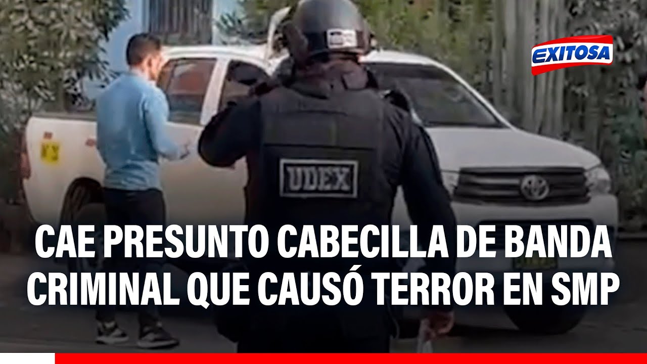 🔴🔵 Policía CAPTURA a presunto cabecilla de banda criminal que causó terror en SMP