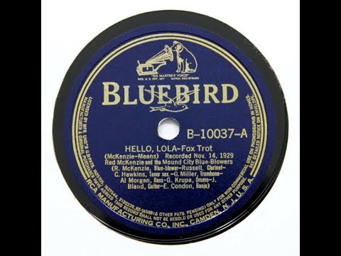 Coleman Hawkins & The Mound City Blue Blowers "Hello Lola!" (1929) Pee Wee Russell Eddie Condon jazz