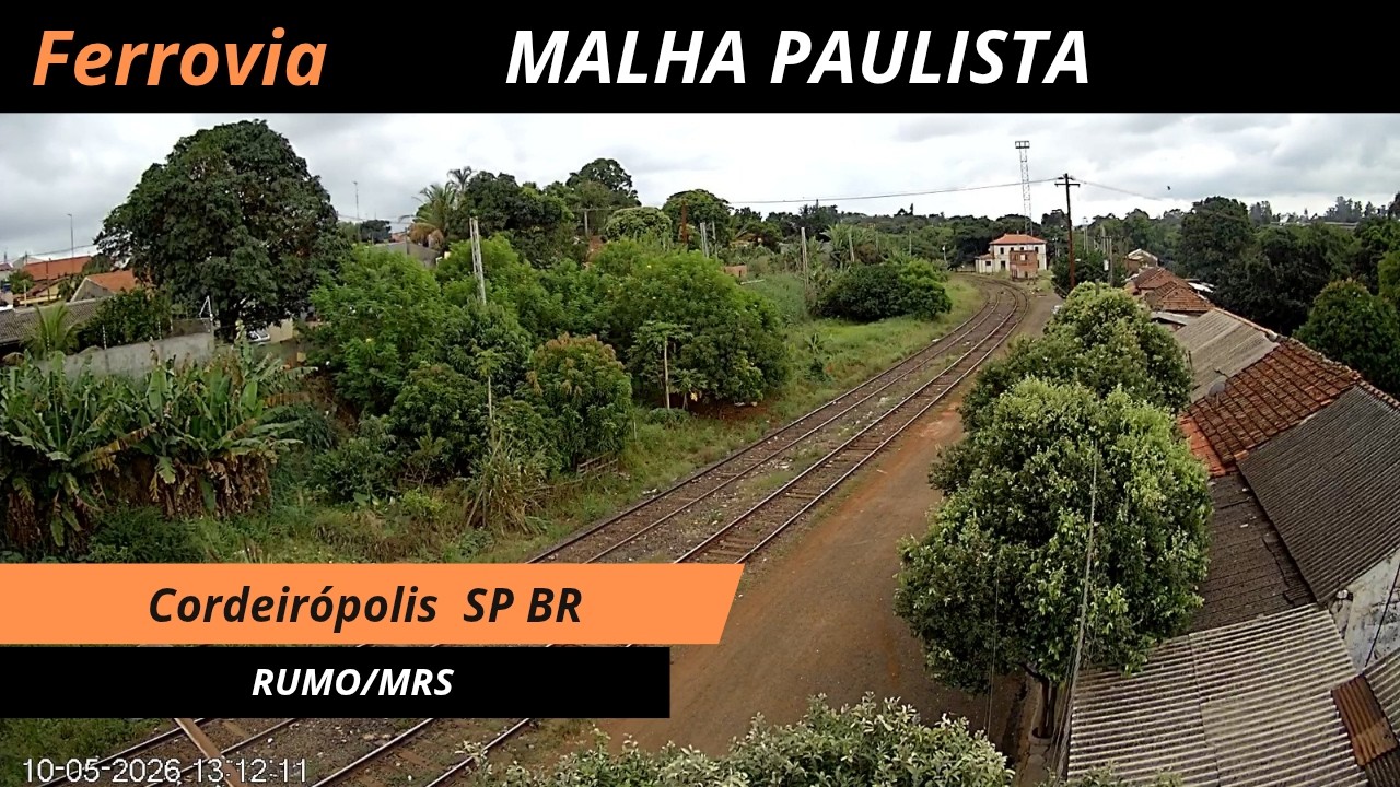 Live webcam view of Trenes en Vivo en Cordeirópolis