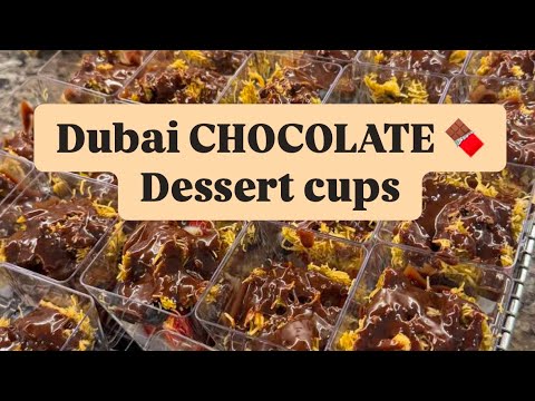 Dubai Chocolate Dessert Cups - easy and delicious 😋