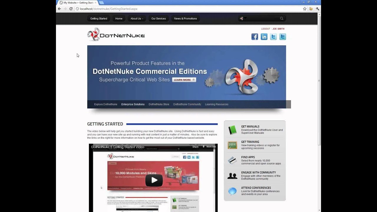 DotNetNuke Explained - Basic Site Administration
