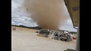 Dust devil from heck -- or minor tornado?