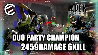 【#113】攻めと防衛の激熱バトルでデュオＰＴチャンピオン！【APEX Legends】