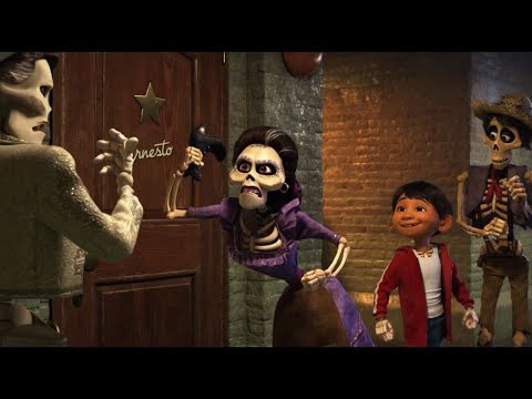 COCO (2017)  - Finding Héctor's photo and Ernesto de la Cruz |  Animated  Movie Scene