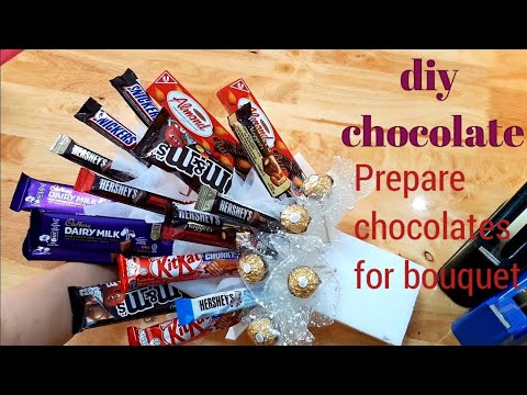 How to make snack bouquet /DIY.Chocolate bouquet./candy bouquet./Kitkat bouquet.