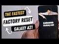 Hard Reset Factory Reset Samsung Galaxy A21 The Fastest Way Possible Clear English Instructions