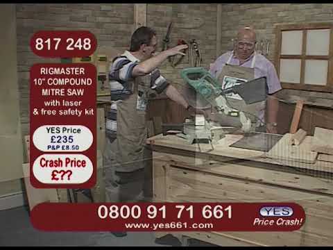 Price Crash TV: RIgmaster 10inch Compound Mitre Saw