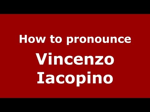 How to pronounce Vincenzo Iacopino (Italian/Italy)  - PronounceNames.com