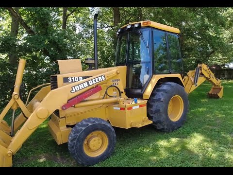 John Deere 310D Backhoe Grease pin unclogging