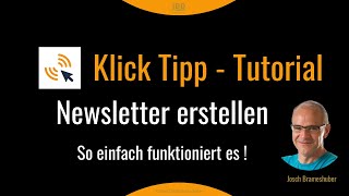 Newsletter Versand mit dem Autoresponder Klicktipp 👉 Newsletter erstellen