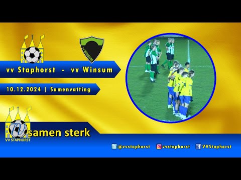 vv Staphorst - vv Winsum | 10.12.2024 | Districtsbeker samenvatting