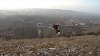 preview picture of video 'Antonio Lukovski's Paragliding Flight near Kumanovo'