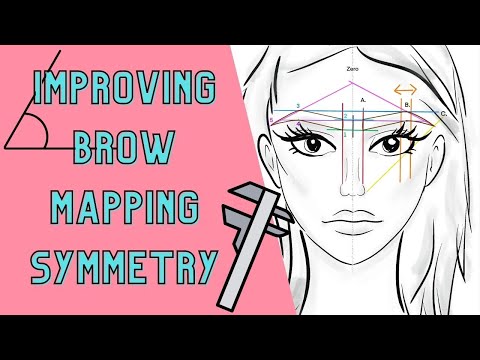 BROW MAPPING Tutorial Step by Step {Improve symmetry for your Microblading Pre-Draw}