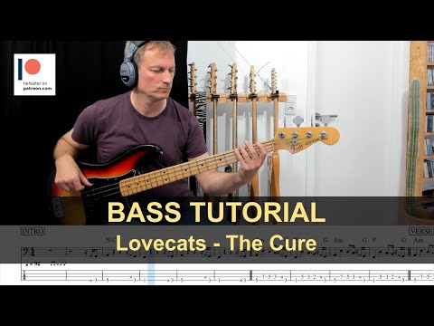 Lovecats - The Cure | Bass Tutorial (Sheet + TABs)