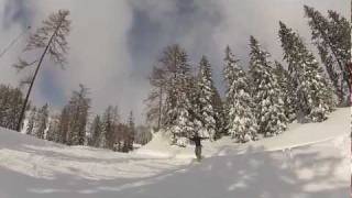 preview picture of video 'GoPro HD2 Snowboarding from Tauplitz, Austria'