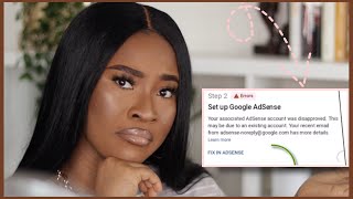 SOLVED! - How to resolve this adsense issue (existing account error)