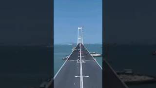 Amazing 17 kilometers long road across the sea in China #music #viral #travel #foryou #mustwatch