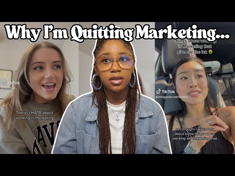 Why I'm Quitting Marketing | Oversaturated Job Market, Low Salaries, Switching Careers, Etc.