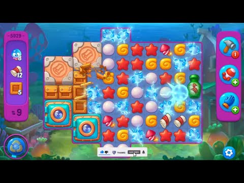 Fishdom lvl 5924-5930 👀 Can you beat this puzzle level?🔥Gameplay #547
